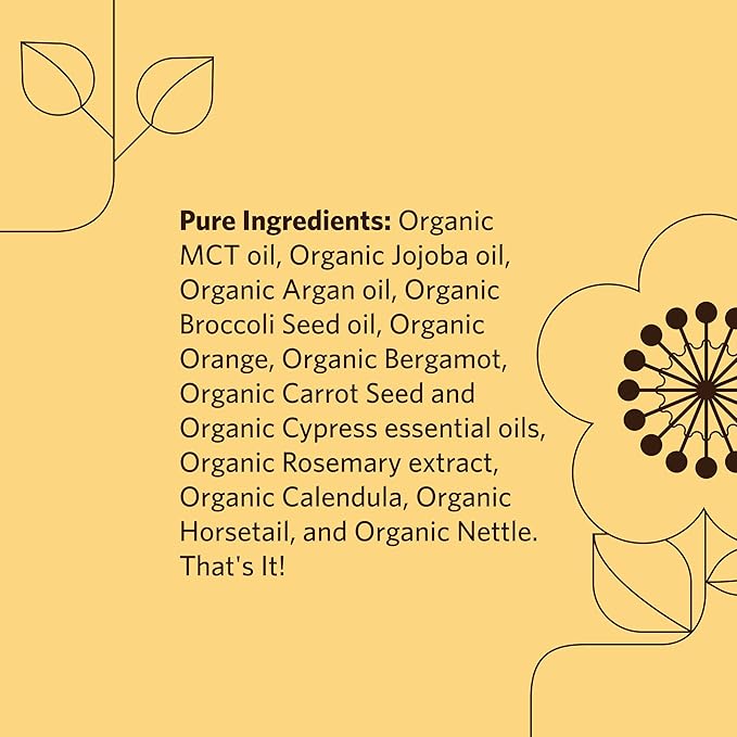 Moon Valley Organics Organic Hair Therapy for Every Type of Hair With MCT Oil, Jojoba Oil, Argan Oil, And Rosemary - Reduce Frizz, Hydrate, Heal Damaged Hair-BrightBean Baby