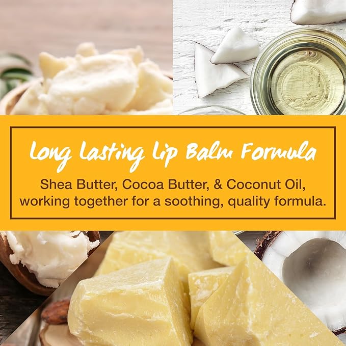 Nature's Bees - DIY Bulk Lip Balm Kit, Natural Cherry Flavor - 48 Blank Lip Balm Tubes w/ 60 Labels - Easy to Use - Customizable Templates - Beeswax, Cocoa Butter, Coconut Oil, Aloe - .15 oz (4.2g)-BrightBean Baby