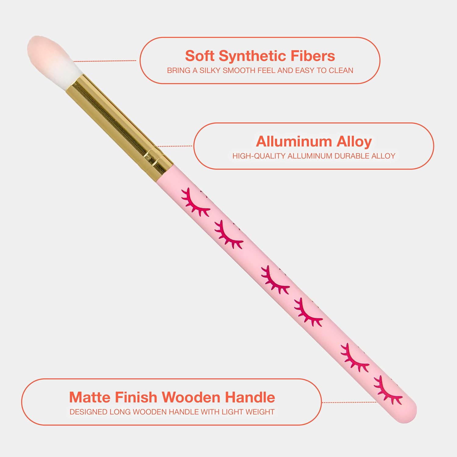 CURACORO Lash Shampoo Brushes Set, Eyelash Cleansing Brush For Cleansing Eyelash Extension, Soft and Comfortable Facial Makeup Remover Tools (Pink, Pack of 10)-BrightBean Baby