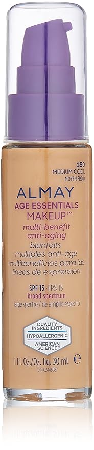Almay Age Essentials Makeup, Medium Cool-BrightBean Baby