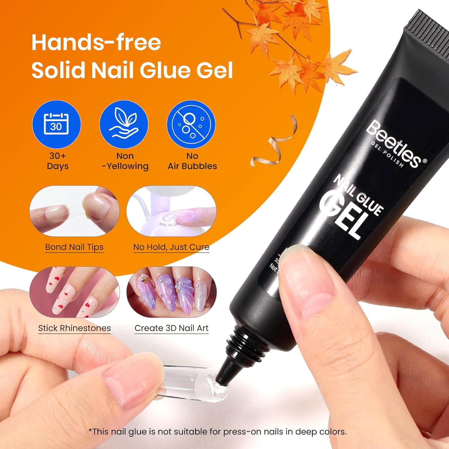 Beetles Gel Nail Kit Medium Almond with Nail Dehydrator and Primer, 576Pcs Half Matte Etch-X Gel Nail Tips Solid Nail Glue Mini Nail Lamp Acrylic Nail Tips Easy DIY Nail Extension Set Gift for Women-BrightBean Baby