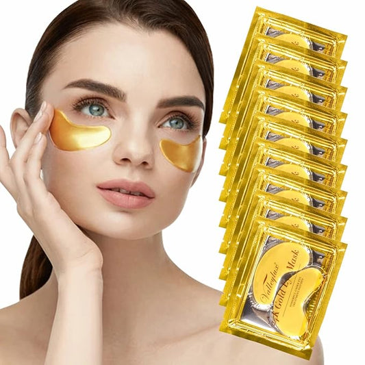Under Eye Mask,20 pairs 24K Collagen Eye Pads,Under Eye Patches Skincare for Anti Aging,Anti Wrinkle,Reducing Eye Puffiness,Dark Circles-BrightBean Baby