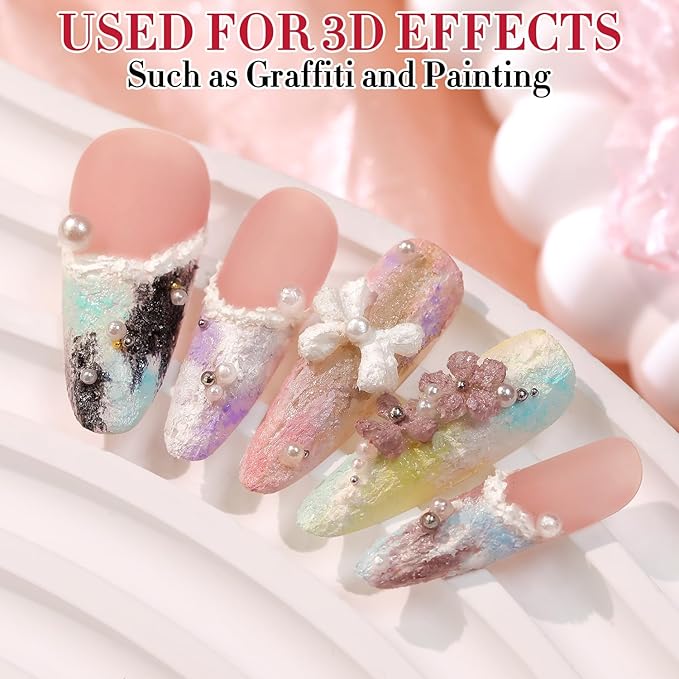 Double Rhythm 3D Nail Gel Solid Sculpting Gel for Nail Art Non-Sticky Hard Gel for Building Carving Molding Nail Extension Soak Off UV/LED Salon Home DIY 0.5 Oz (Gypsum Dark Gold)-BrightBean Baby