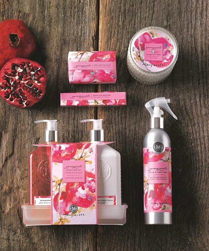 Lip Balm Moisturizing Repair Sticks for Soft Lips Organic Beeswax Mini Balms, 3-Pack, Pomegranate-BrightBean Baby