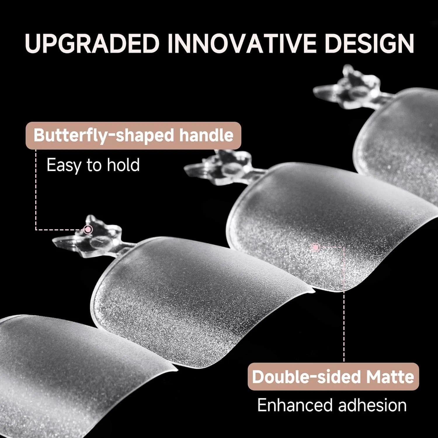 UNA GELLA Toe Nail Tips 504Pcs - Full Cover Matte Squavol Toe Nails Soft Gel Pre-file Gel Toe Nail Tips For Toe Nail Extensions Home DIY Nail Salon Soak Off 15 Sizes-BrightBean Baby