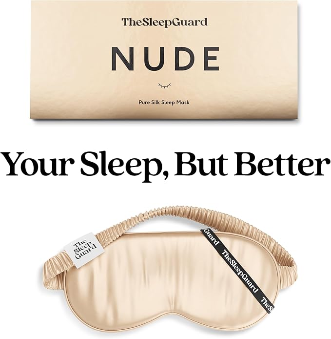 Pure Silk Sleep Mask [100% 6A Mulberry Silk, 22 Momme] Light Blocking Travel Essentials. Eye Masks for Sleeping. Black Oeko-Tex Blindfold. Eye Covers for Men & Women-BrightBean Baby