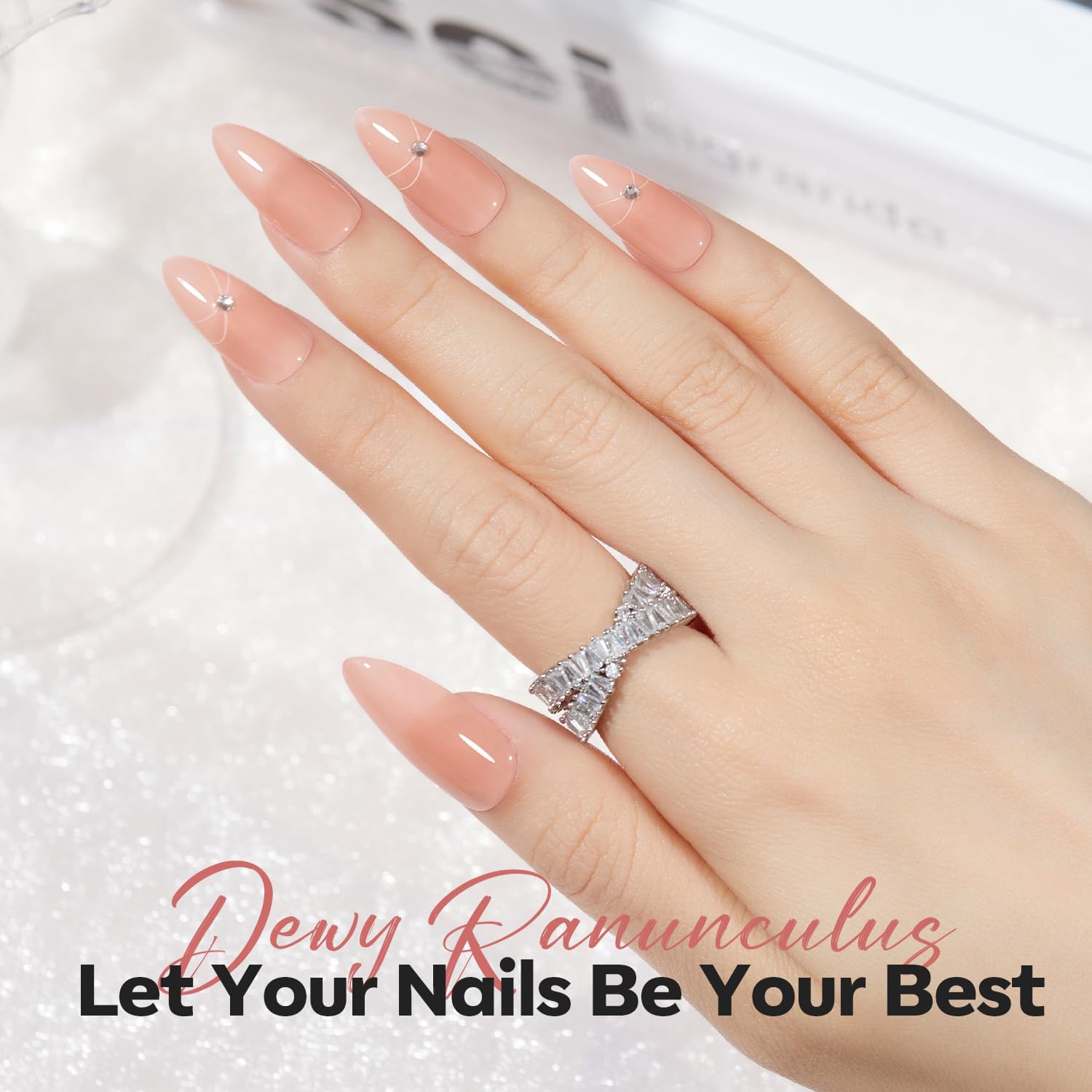 modelones Nail Strengthener and Growth Nail Hardener Extra Strong and Growth Nude Nail Polish Nail Repair for Damaged Nails Strengthening Polish Ridge Filler for Nails 15ml-BrightBean Baby