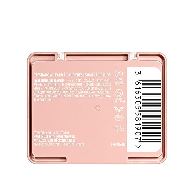 COVERGIRL Eye Enhancer, Sweet Plum, Eyeshadow Trio, Easy to Wear, Clean & Vegan, Talc-Free, Matte & Shimmer Finishes, Smudge-Proof, 0.14oz-BrightBean Baby
