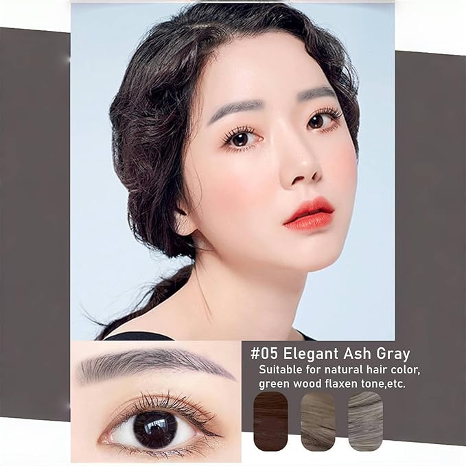 Eyebrow Pencils for Women,1Pack Micro Brow Pencil Waterproof Smudgeproof,Ultra-Precise Tip,Gray Eyebrow Pencil for Older Women,Built-In Spoolie Brush,05 Elegant Ash Gray.-BrightBean Baby