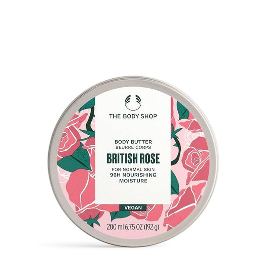 The Body Shop British Rose Body Butter – Nourishing & Moisturizing Skincare for Normal Skin – Vegan – 6.75 oz-BrightBean Baby