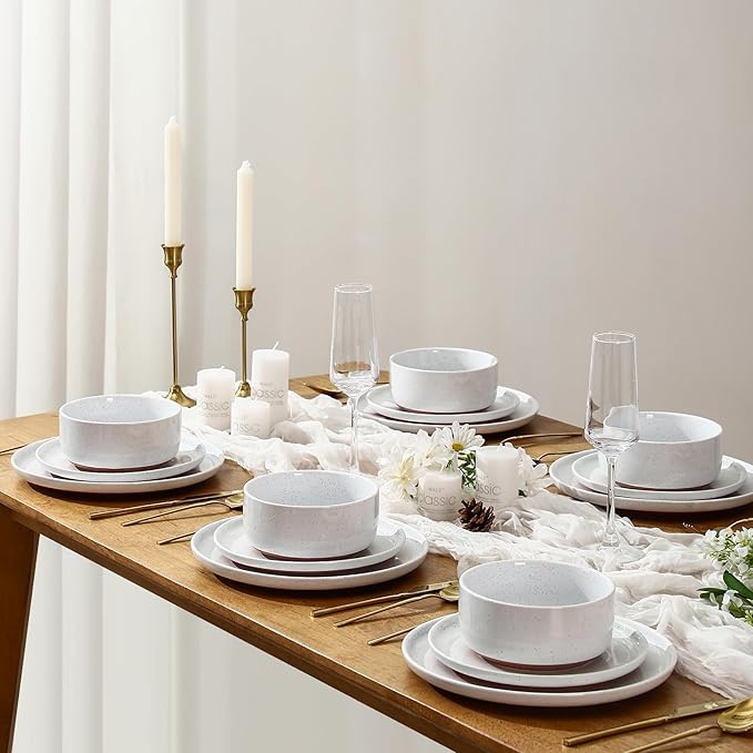 GZG 6 Inch Ceramic Cereal Bowls Set of 4, 28oz Large Soup Salad Pasta Bowls, Porcelain Oatmeal Bowl for Kitchen, Microwave & Dishwasher Safe