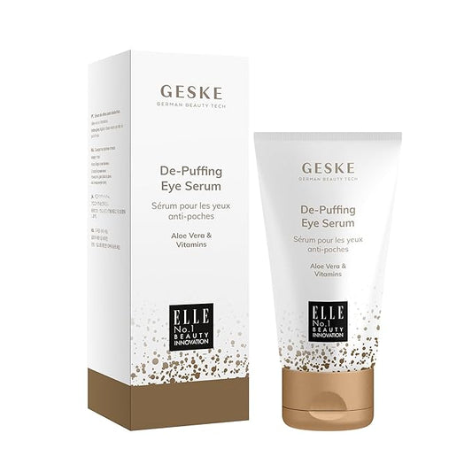 De-Puffing Eye Serum | For Dark Circles & Swollen Eyes | with Aloe Vera | Hydrating & Moisturizing | Smooths the Eye Area | Vegan | No Animal Testing | Complements GESKE SmartAppGuided™ Devices-BrightBean Baby