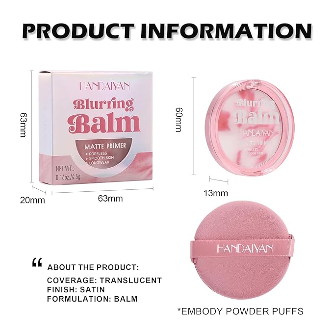 Beauty Poreless Setting Powder, Two Color Cream Translucent Lightweight Oil Control No Sebum Loose Face Powder,Waterproof&Long-Lasting Natural Matte Primer,Makes Skin Downy-BrightBean Baby