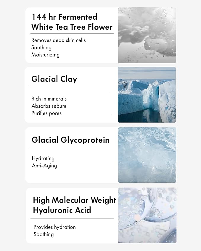 VIDIVICI Korean Deep Pore-Cleansing Clay Mask – Gently Exfoliates & Soothes Oily, Sensitive Skin – Mud Wash-Off Formula for Sebum Control, Cooling Hydration & Pore Tightening – 3.38oz-BrightBean Baby