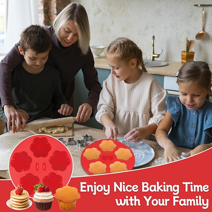 Silicone Air Fryer Muffin Pan Egg Bite Mold for Oven Baking,1 Pcs Mini Muffin Tins Cups Cake Pan Tray for Air Fryer Liners Basket Accessories Baking Muffin Cakes Pancake Quiche