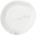 Carlisle FoodService Products Ridge Resuable Plastic Plate Coupe Plate for Home and Restaurant, Melamine, 10 Inches, Marble, (Pack of 12)
