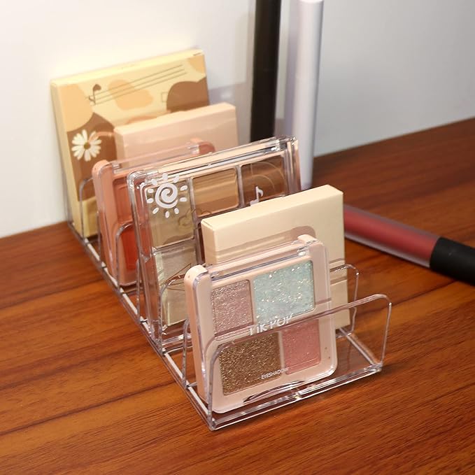 Makeup Organizer, Compact Makeup Palette Organize, for Bathroom Countertops, Vanities, Cabinets, Sleek Modern Cosmetics Storage Solution for - Eyeshadow Palettes, Contour Kits, Blush-BrightBean Baby