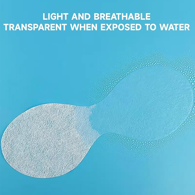 100 Sheets Disposable Eye Mask Paper,Non Woven Eye Care Cotton,Eye Pads for Facials,Patches Paper Eye Covers,DIY Clear Eye Mask Paper Beauty Sheets for Makeup Skincare Spa Wrap Moisture Retention-BrightBean Baby