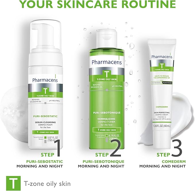 Normalizing Face Toner, Removes Makeup, Helps Refine Pores, Reduces Shine, Refresh & Balance, Sebum Control, for Oily & Sensitive Skin, Alcohol-Free, Puri-SEBOTONIQUE, 6.76 fl oz-BrightBean Baby
