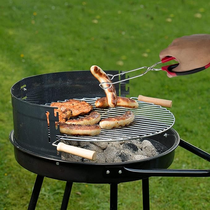 Stainless Steel Scissor Tongs with Comfort-Grip Handle 12-Inch, Set of 2