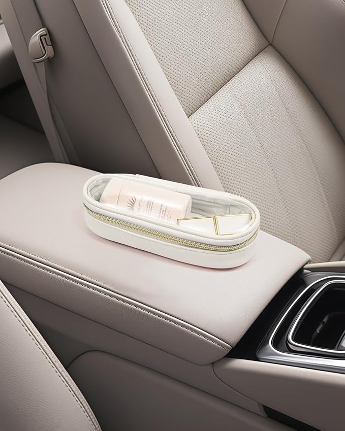 Clear Makeup Bag Small, TSA Approved Portable Toiletry Bag with Zipper Cosmetic Travel Bag Makeup Organizer Case Mini Makeup Pouch for Purse Car Organizer Bag for Women Men-BrightBean Baby