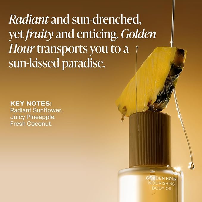 Saltair Body Oil. Luxurious Golden Hour After Shower and Bath Oil Moisturizer for Women and Men. Botanical, Non-Greasy, and Well-Absorbing Lotion for Hydrating Dry Skin. 4oz Pump Bottle-BrightBean Baby