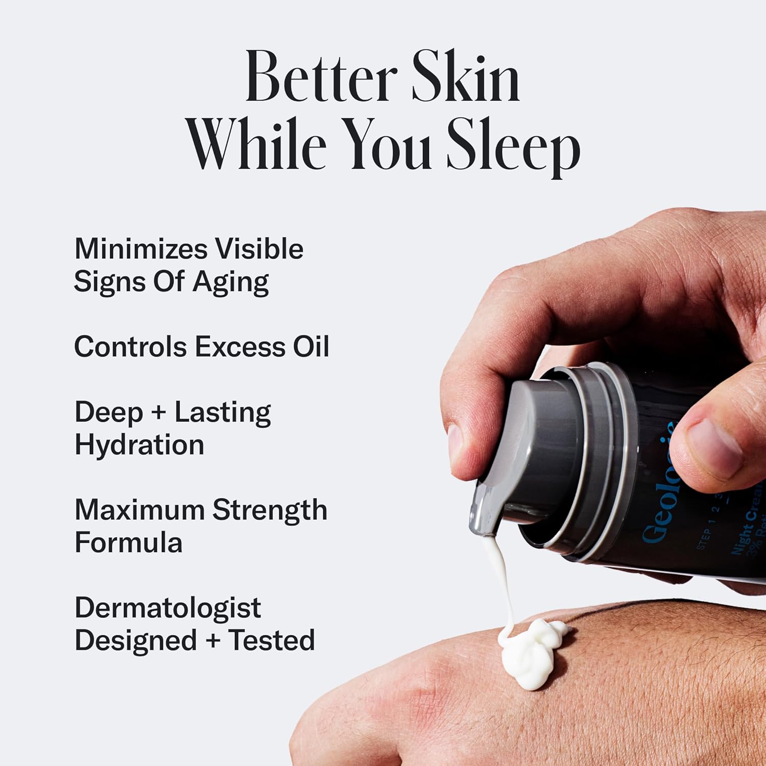 Geologie Retinol Anti-Aging Face Cream | Advanced .3% Retinol Formula for Effective Results | Reduce Fine Lines & Wrinkles | Protect & Repair Skin With Hyaluronic Acid & Niacinamide | For Men & Women-BrightBean Baby
