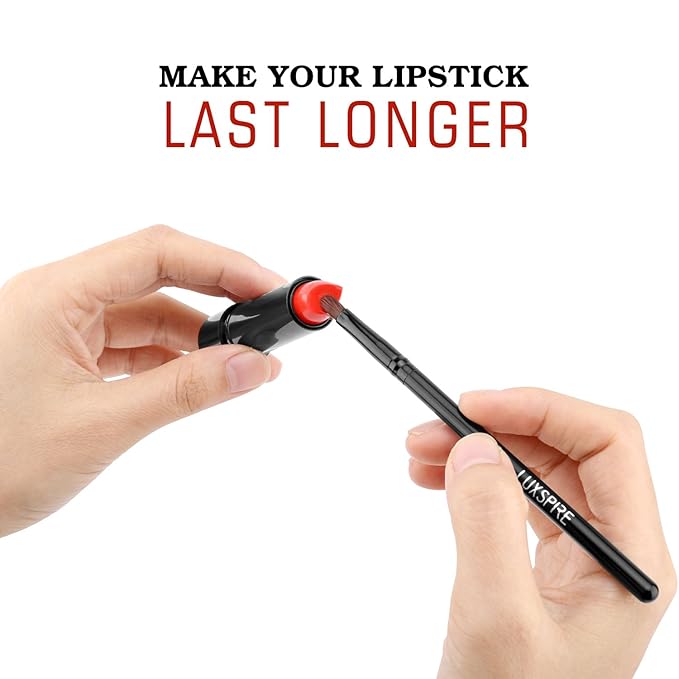 Luxspire Lip Brush Concealer Brushes 2 Pieces, Lipstick Gloss Brushes Applicators Eyeshadow Lip Liner Makeup Brush Cosmetics Make Up Tools, Small Make Up Brushes-BrightBean Baby