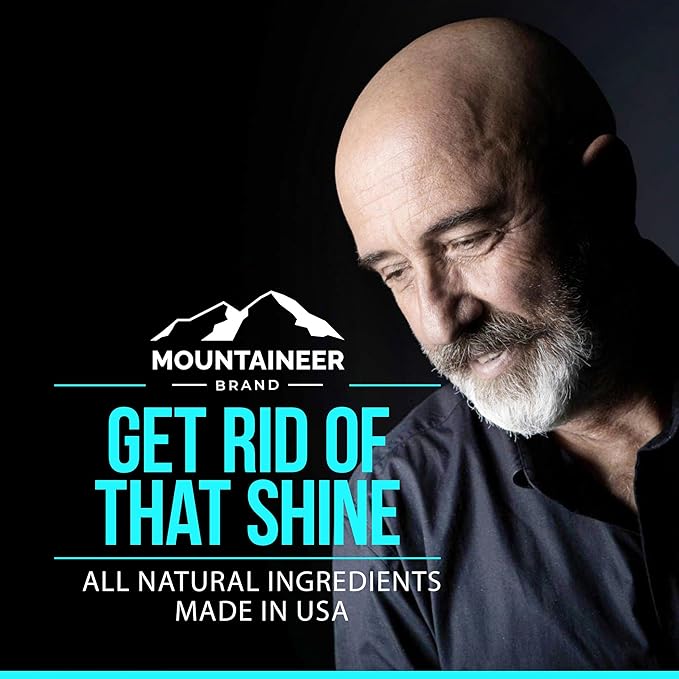 Mountaineer Brand Shine Reducer and PH Balance for Face and Scalp | Anti Shine | Mattifying Bald Head Care for Men | All Natural Ingredients | Refreshing Natural Scent | 4 oz-BrightBean Baby