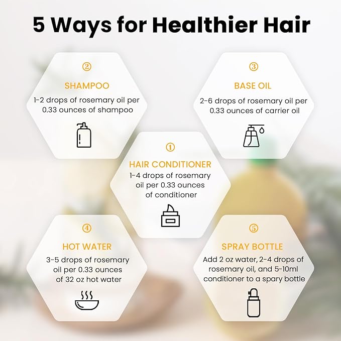 HIQILI Essential Oil for Diffuser (3.38 Fl Oz (Pack of 1), Rosemary)-BrightBean Baby