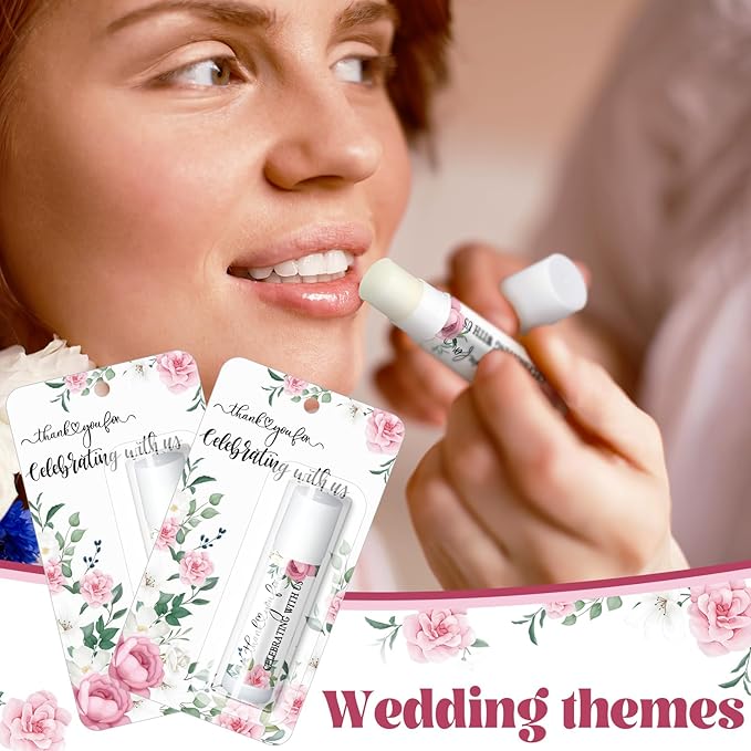 30 Pack Thank You Gift Lip Balm Bulk Bridal Shower Favors Bridal Shower Favor Lip Care Set Bachelorette Party Favors Baby Shower Favor Thank You Appreciation Gift for Guest Basket Gift Stuffer-BrightBean Baby
