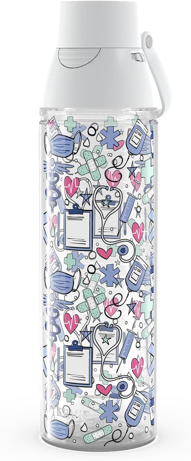 Tervis Venture Lite Medical - Tools of the Trade Made in USA Double Walled Insulated Tumbler Travel Cup Keeps Drinks Cold & Hot, 24oz Water Bottle, Classic