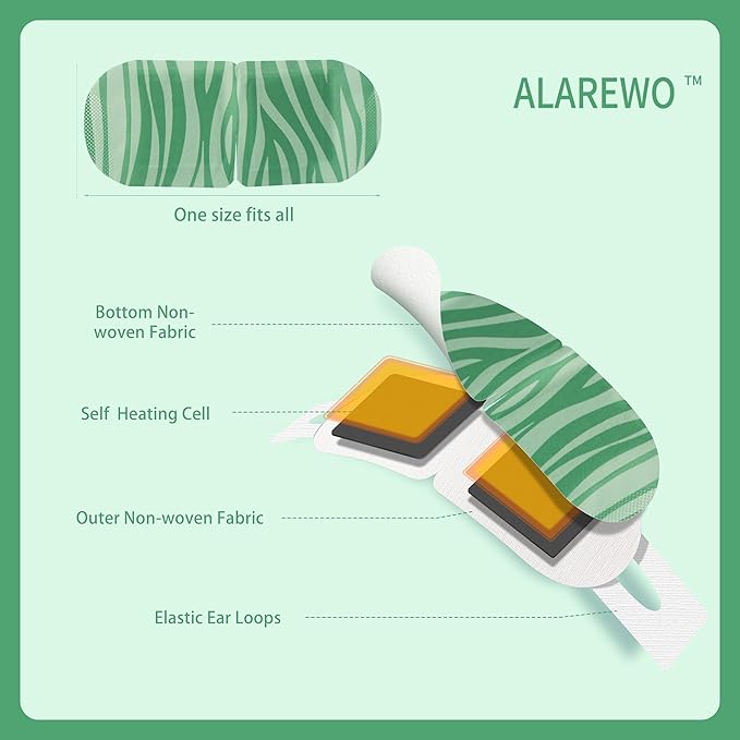 45 Packs Steam Eye Mask Self Heating Moist Eye Compress Disposable SPA Warm Eye Mask for Dry Eyes, Eye Fatigue, Stress Relief, Soothing Headache Travel Trouble Sleeping (Unscented)-BrightBean Baby