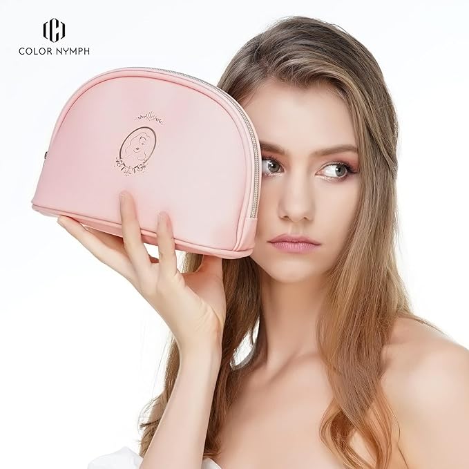 Color Nymph Beginner Makeup Set, Full Starter Cosmetics Set for Teenager Girls with Eyeshadow Palette Blush Lipstick Lip Pencil Eye Pencil Brush Mascara Portable Bag-BrightBean Baby