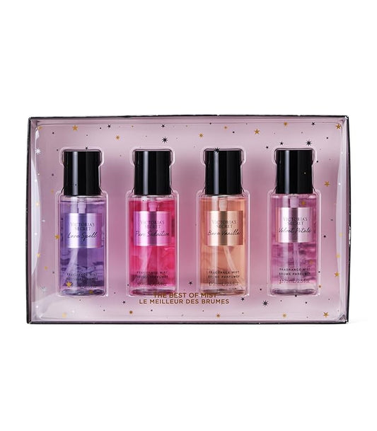 Victoria's Secret Fragrance Mist Collection 4 Piece Mini Gift Set, Assorted Scents-BrightBean Baby