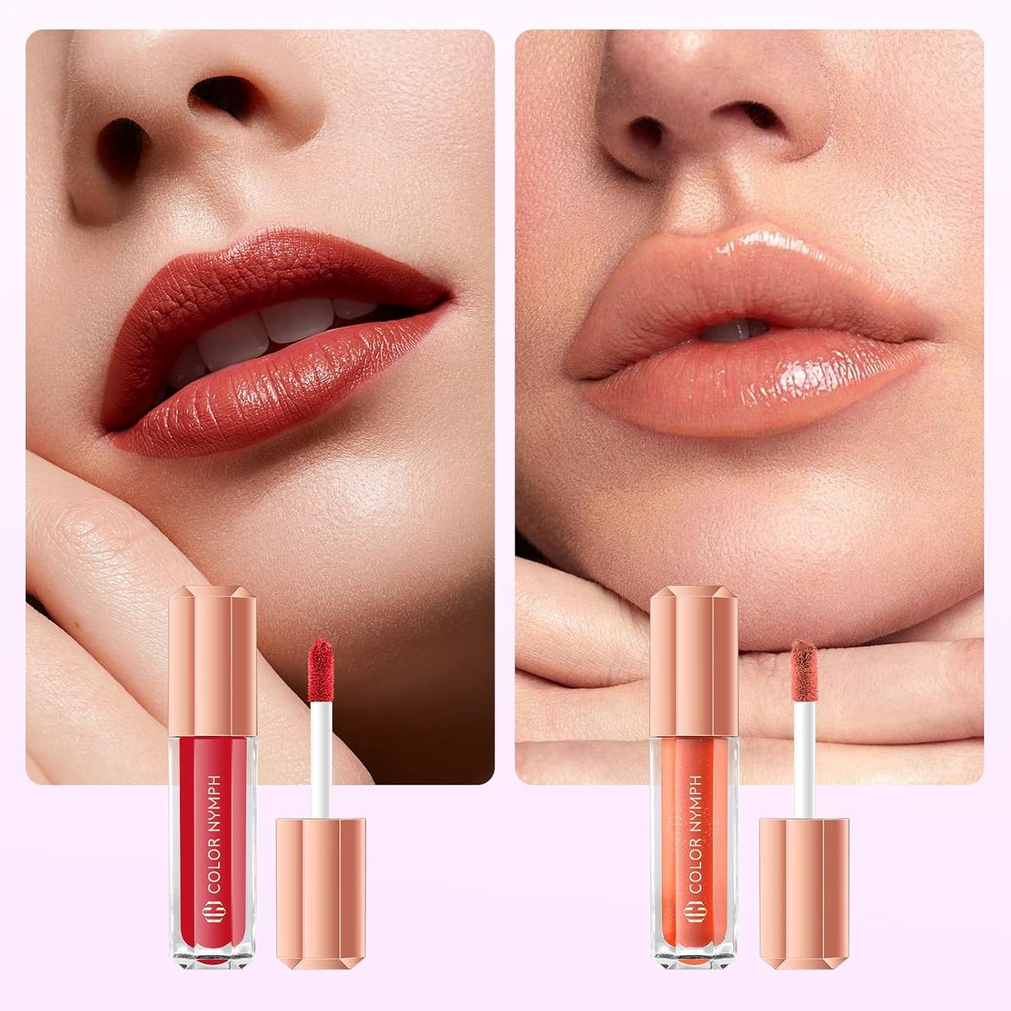 Color Nymph Small Makeup Palette Set for Face | Cosmetics Gift Set for Women & Girls | 12 Colors Eyeshadow, Blush, Highlighter, Contour Powder, Lip Gloss & Brush Kit | Travel-Friendly (Purple)-BrightBean Baby