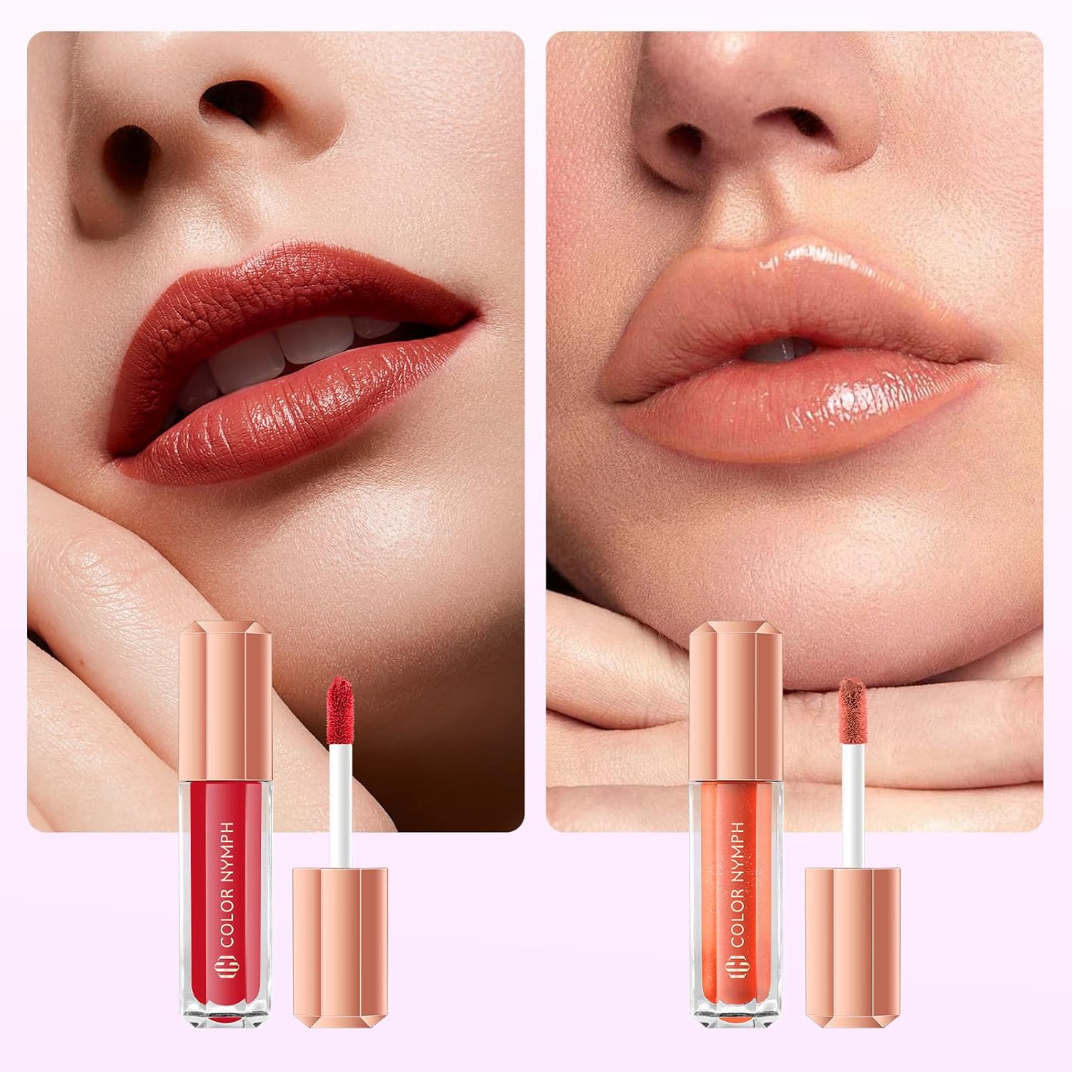 Color Nymph Small Makeup Palette Set for Face | Cosmetics Gift Set for Women & Girls | 12 Colors Eyeshadow, Blush, Highlighter, Contour Powder, Lip Gloss & Brush Kit | Travel-Friendly (Purple)-BrightBean Baby