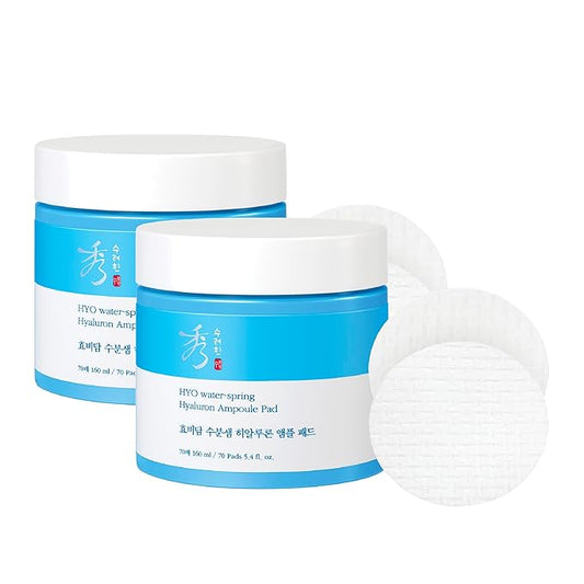 Sooryehan HYOBIDAM Cotton Facial Toner Pads (160 ml/5.41 fl oz * 2 ea) - Gentle Daily Toner Pads for Soothing, Moisturizing, and Exfoliating. Hyaluronic Acid. Korean Skin Care-BrightBean Baby