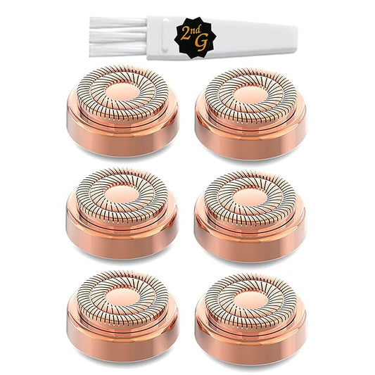 tuokiy Gen 2 Replacement Heads for Facial Hair Removal, Replacement Blades for Women Facial Hair Remover Generation 2
