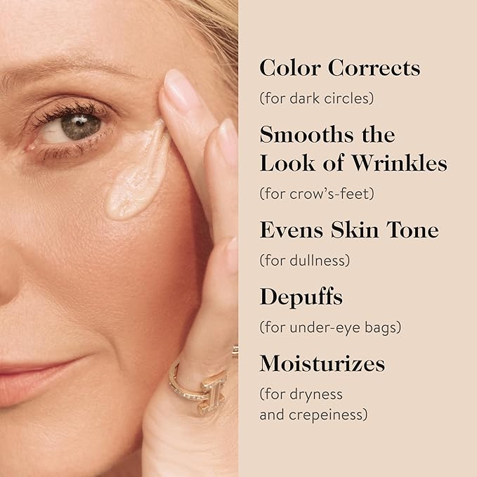 goop Beauty Vitamin C Eye Cream | Color Correcting Cream for Dark Circles | Helps Smooth Wrinkles & Depuff Eyes | 0.5 fl oz-BrightBean Baby