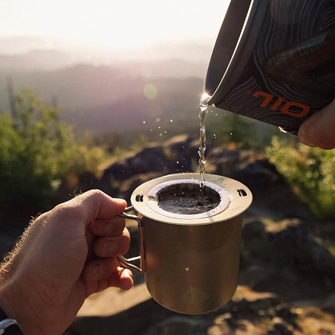 Coulée EcoPour Coffee Variety Pack, Single Serve Coffee, Use for Camping or Traveling, Pre Filled Compostable Filters, Ready to Brew with Hot Water, Includes 4 Flavors, 20 Pack
