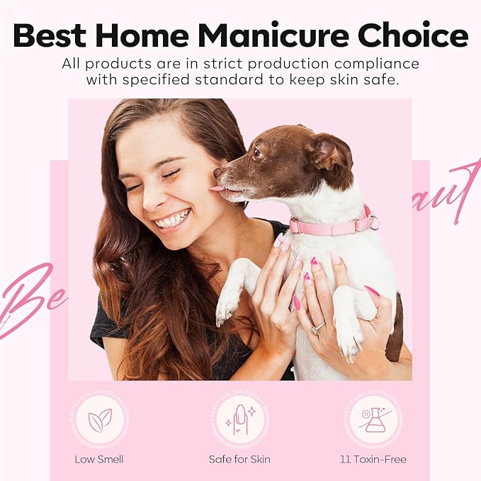 modelones Builder Nail Gel, 8-in-One Baby Pink Builder, Pastel Pink Rubber Base Gel Polish, LED Lamp Cured Color Base Hardener Apex Building Strengthener Extension for DIY Salon Girls Home-BrightBean Baby