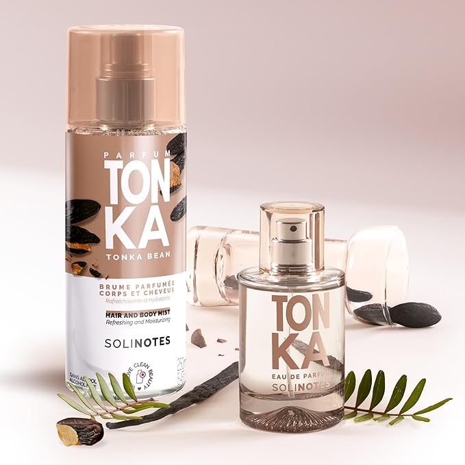 Solinotes Tonka Perfume for Women & Men, 1.7 Fl Oz/ 50 ML Eau De Parfum, Delicate Floral and Soothing Scent with Premium Ingredients - Clean Perfume, Cruelty Free, Vegan, Made in France-BrightBean Baby