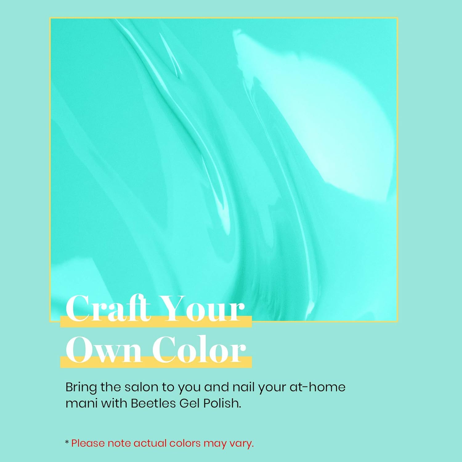 Beetles Gel Nail Polish Cascade Green Color Soak Off UV LED Nail Lamp Gel Polish 15 ml for All Season Gel Polish Nail Art Design Manicure Salon DIY Salon Gel-BrightBean Baby