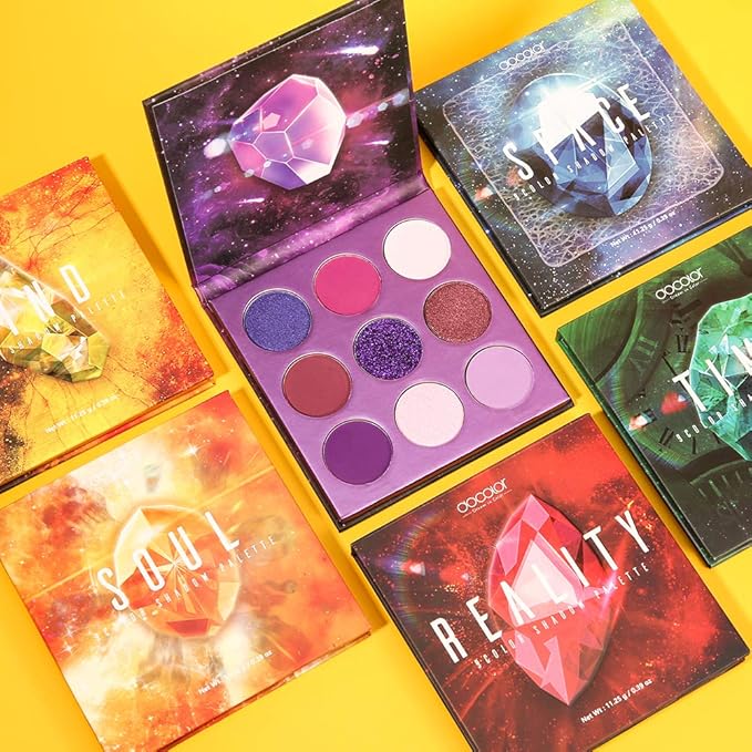docolor Eyeshadow Palette 54Colors Gemstone Eye Shadow Palette Highly Pigmented Mattes Glitter Shimmers Smokey Cream Powder Blendable Long Lasting Waterproof Colorful Professional Makeup Palette-BrightBean Baby