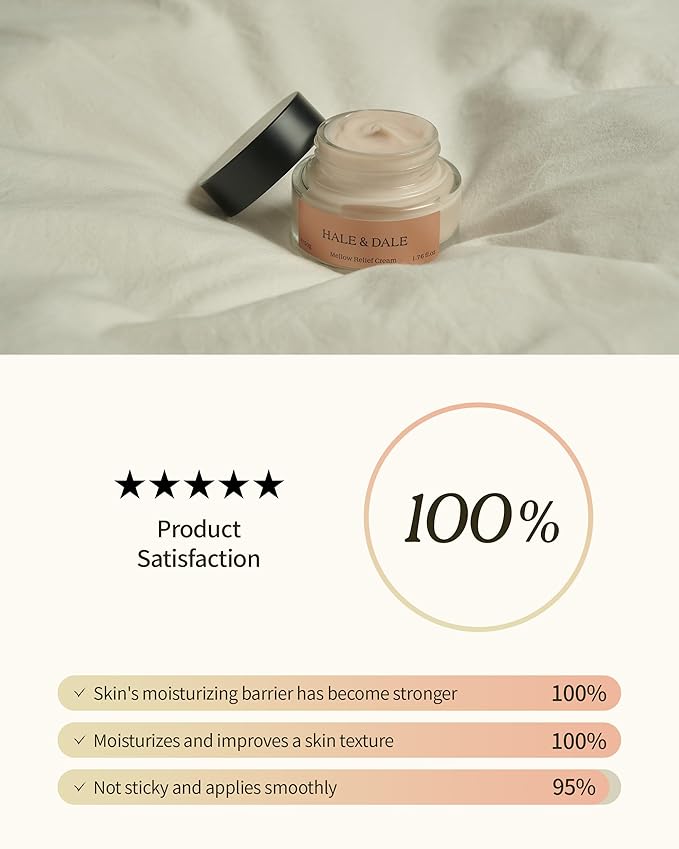 HALE&DALE Korean Moisturizer face Cream 1.76 oz, K-Beauty Moisturizer with Squalane, Shea Butter, Hydrating & Nourishing Cream with Dry and Aging Skin, Vegan, Silicone, Sulfate, and Paraben free-BrightBean Baby