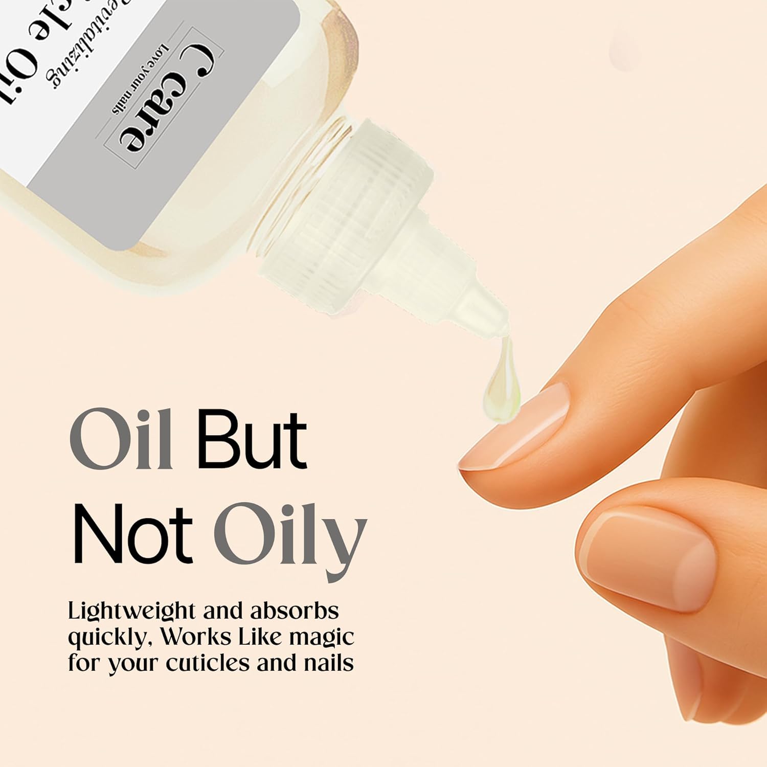 C CARE Fragrance-Free Cuticle Oil For Nails - Repairs Cuticles Overnight - Moisturizes and Strengthens Nails and Cuticles - 8 oz-BrightBean Baby