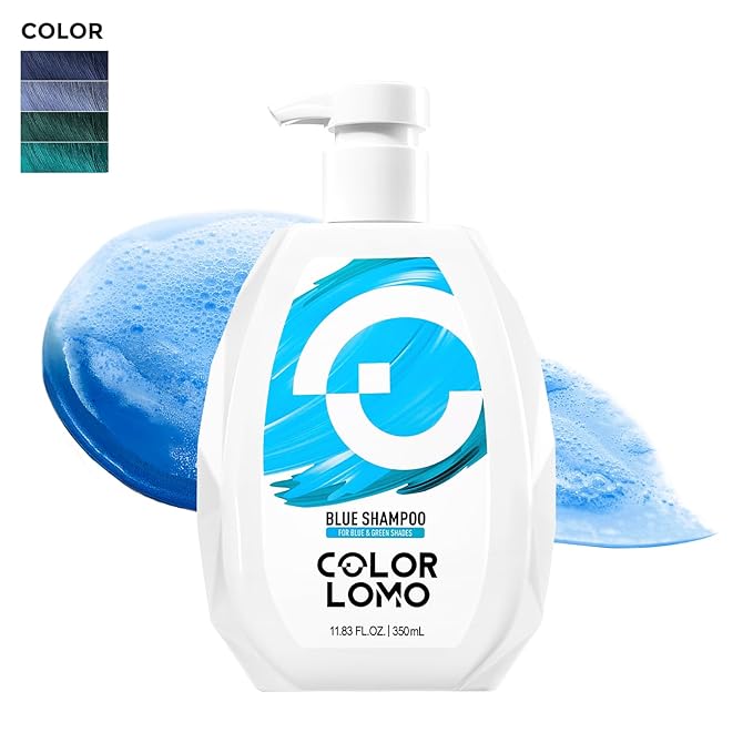 Ultra Color Safe Shampoo | Help Prevent Fading & Provide Subtle Color Replenishment | Prolong Color Vibrancy and Enhance Shine | Vegan & Cruelty-Free Formula | For Blue Color Treated Hair-BrightBean Baby