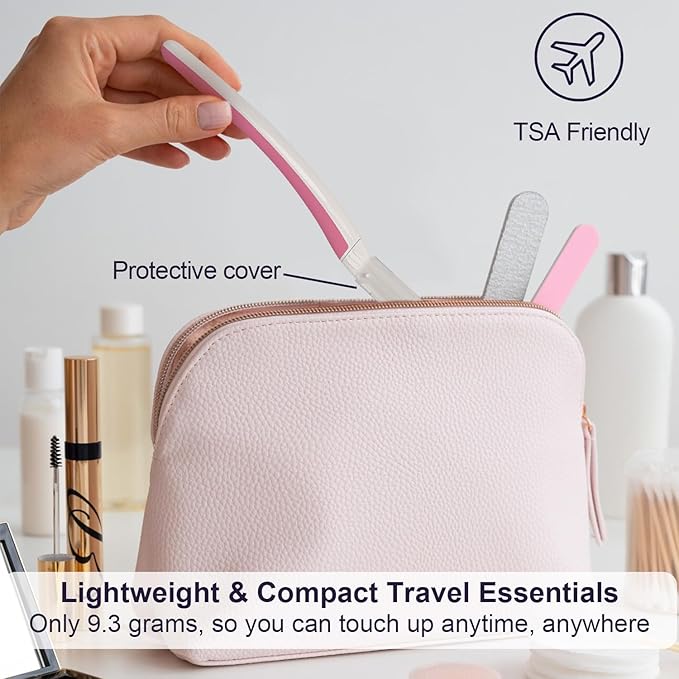 Face Razors for Women, Dermaplane Razor for Women Face, Eyebrow Razor, Dermaplaning Tool, Skin Safe Microblades, Peach Fuzz Remover (12ct, Pearl Blush)-BrightBean Baby