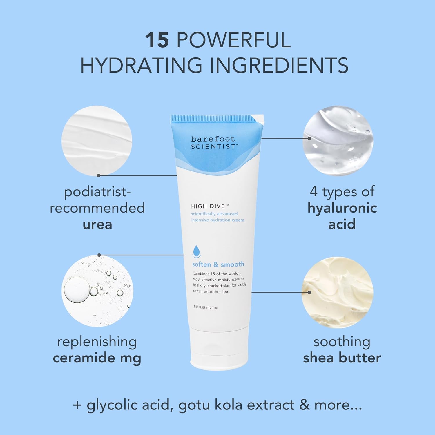 Barefoot Scientist High Dive Intensive Hydration Foot Therapy Cream, Specialized Moisture for Dry Feet and Cracked Heels-BrightBean Baby